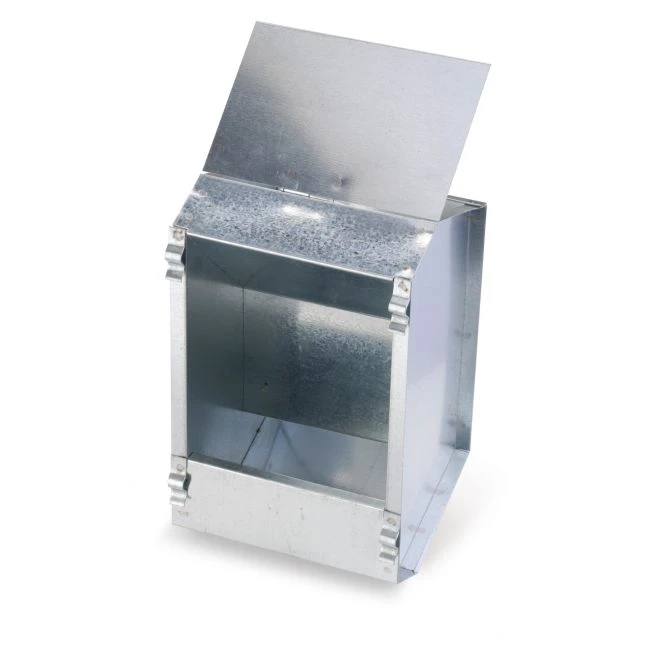 Mangeoire à Trémie Poule Galvanisée Avec Couvercle 1,5Kg - River Systems