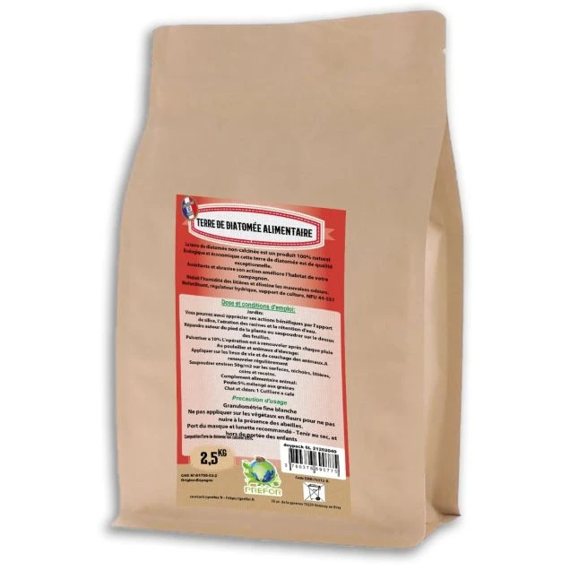 Terre De Diatomée Blanche Non-calcinée Alimentaire Pour Poules Et Volailles Doypack 2,5kg - Prefor 1 Terre De Diatomée Blanche Non-calcinée Alimentaire Pour Poules Et Volailles Doypack 2,5kg - Prefor