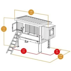 Poulailler Plastique Happy Farm 120 Jusqu’à 4 Poules - Ferplast 15 Poulailler Plastique Happy Farm 120 Jusqu’à 4 Poules - Ferplast -Chemin Des Poulaillers Boutique 57320000 1