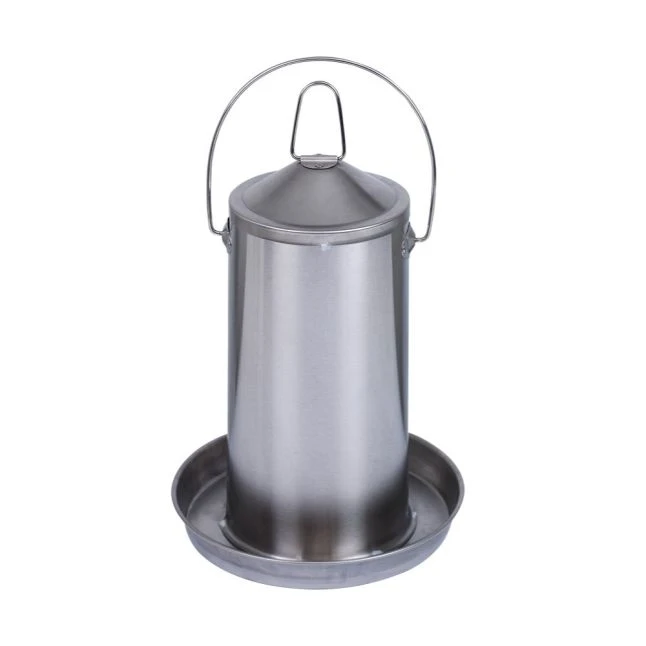 Abreuvoir Poule En Acier Inoxydable 4L - Gaun 1 Abreuvoir Poule En Acier Inoxydable 4L - Gaun
