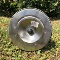 Abreuvoir Poule En Acier Inoxydable 4L - Gaun 11 Abreuvoir Poule En Acier Inoxydable 4L - Gaun -Chemin Des Poulaillers Boutique abreuvoir inox volaille 4l vue dessous