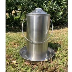 Abreuvoir Poule En Acier Inoxydable 4L - Gaun 9 Abreuvoir Poule En Acier Inoxydable 4L - Gaun -Chemin Des Poulaillers Boutique abreuvoir inox volaille 4l vue ensemble