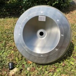 Abreuvoir Poule En Acier Inoxydable 8L - Gaun 11 Abreuvoir Poule En Acier Inoxydable 8L - Gaun -Chemin Des Poulaillers Boutique abreuvoir inox volaille 8l vue dessous bouchon ouvert