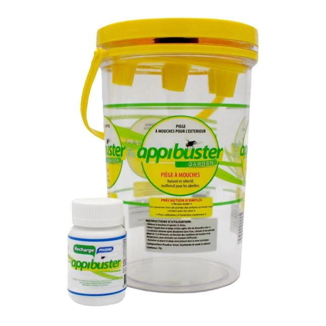 Piège à Mouches Extérieur Pour Le Jardin Appibuster Garden Avec Recharge - Bestico 1 Piège à Mouches Extérieur Pour Le Jardin Appibuster Garden Avec Recharge - Bestico