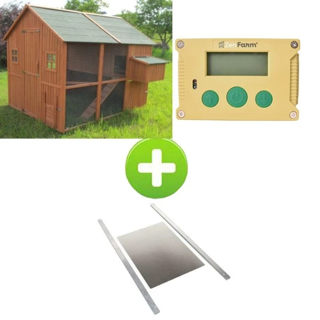 Kit Poulailler Marans 15 à 18 Poules Avec Portier Zen Farm Autonome Et Trappe Taille Large 1 Kit Poulailler Marans 15 à 18 Poules Avec Portier Zen Farm Autonome Et Trappe Taille Large