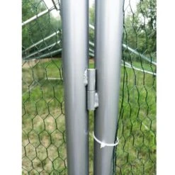 Enclos Poulailler 24m² Tubes 38mm H2,8m - Parc Grillagé Renforcé 6x4m - Acier Galvanisé -Chemin Des Poulaillers Boutique enclos poulailler parc grillage acier galvanise renforce 6x4x2 5 detail 1