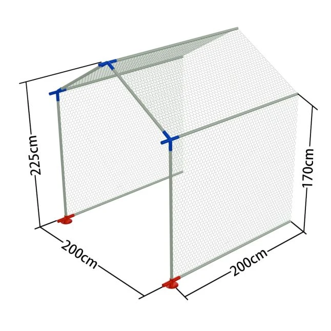 Extension 4m² Tubes 32mm 2x2m - Pour Enclos Poulailler 4x2x2,25m - Acier Galvanisé 1 Extension 4m² Tubes 32mm 2x2m - Pour Enclos Poulailler 4x2x2,25m - Acier Galvanisé