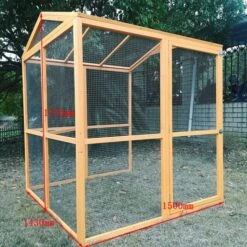 Grand Parc Grillagé Pour Poulailler Vorwerk -Chemin Des Poulaillers Boutique extension poulailler vorwerk et gournay vue profil mensurations