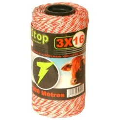 Fil électrique Conducteur Pour Clôture Poule Et Volaille EasyStop 200m - Lacmé