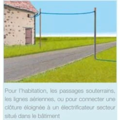 Fil électrique Conducteur Haute Isolation Pour Clôture Poule Et Volaille Fisol 25m - Lacmé -Chemin Des Poulaillers Boutique fil conducteur haute isolation fisol 25m schema connection electrificateur eloigne