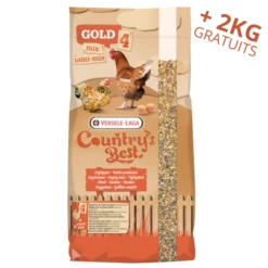 VERSELE-LAGA Mélange Pour Poule Pondeuse Country’s Best Gold 4 Mix 20kg + 2kg Gratuits - Versele Laga