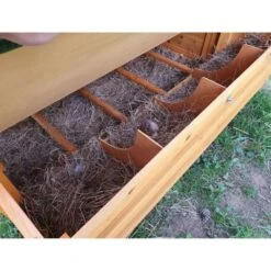 Poulailler Cémani XXL Toit Shingle Noir 15 à 18 Poules 19 Poulailler Cémani XXL Toit Shingle Noir 15 à 18 Poules -Chemin Des Poulaillers Boutique grand poulailler bassette xxl 15 18 poules vue face pondoir 1