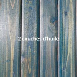 Huile De Lin Poule Novoléo Color Teintée Bleu 1L - Oléobois -Chemin Des Poulaillers Boutique huile de lin teintee bois exterieur nov oleo 1l couleur bleu 2 couches