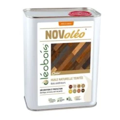Huile De Lin Poule Novoléo Color Teintée Verte 1L - Oléobois