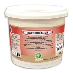 Larves De Mouche Soldat à Picorer Nature Pour Poules Seau 500g - Prefor