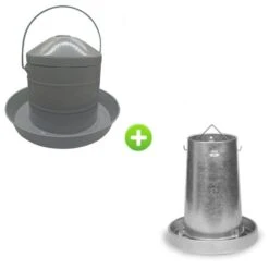 Gaun Kit Expert 4/6 Poules Abreuvoir 8L Et Mangeoire 10Kg