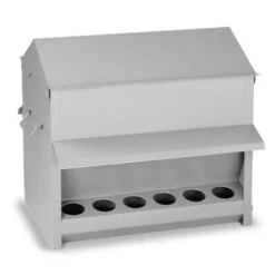 Mangeoire Poule Tremie Exterieure Galvanisee 18 Kg - Gaun