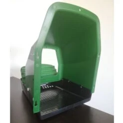 Nid Pondoir Poule En Plastique Avec Cuvette 1 Compartiment - Gaun -Chemin Des Poulaillers Boutique nid pondoir plastique 1 compartiment avec cuvette gaun profil interieur