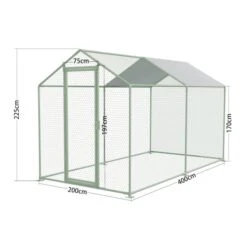 Enclos Poulailler 8m² Tubes 32mm H2,25m - Parc Grillagé Renforcé 4x2m - Acier Galvanisé 14 Enclos Poulailler 8m² Tubes 32mm H2,25m - Parc Grillagé Renforcé 4x2m - Acier Galvanisé -Chemin Des Poulaillers Boutique parc grillage p001 4x2m