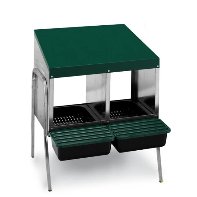 Batterie De Pondoirs Poule 2 Compartiments - Gaun 1 Batterie De Pondoirs Poule 2 Compartiments - Gaun