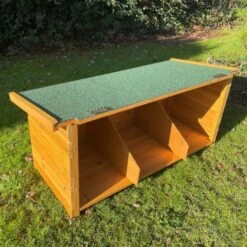 Pondoir Pour Poulailler Gournay Et Vorwerk Toit Vert -Chemin Des Poulaillers Boutique pondoir poulailler vorwerk gournay vue interieur profil