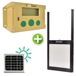 Portier Zen Farm Autonome Solaire Poulailler Et Trappe Autobloquante Taille Unique