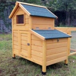 Poulailler Bantam L 1 à 2 Poules Toit Shingle 9 Poulailler Bantam L 1 à 2 Poules Toit Shingle -Chemin Des Poulaillers Boutique poulailler 1 a 2 poules bois bantam l arriere