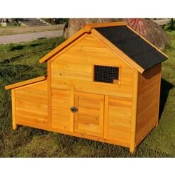 Poulailler Bantam XL Toit Shingle 2 à 4 Poules -Chemin Des Poulaillers Boutique poulailler bantam xl shingle noir vue face ferme