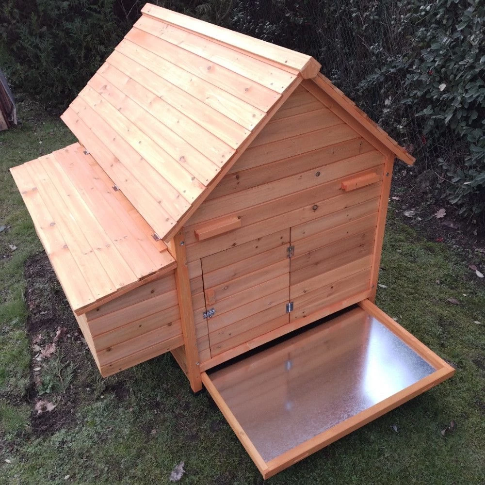 Chemin Des Poulaillers Boutique -Chemin Des Poulaillers Boutique poulailler bois cemani xl 6 8 poules tiroir dejections 1