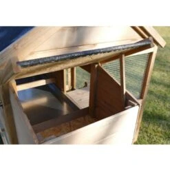 Poulailler Plymouth Toit Shingle Ouvrant 4 à 6 Poules Bois FSC -Chemin Des Poulaillers Boutique poulailler bois fsc plymouth 2 4 poules pondoir vue pondoir