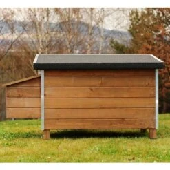 Poulailler Houdan XL Toit Shingle Noir 6 Poules Epicéa FSC 14 Poulailler Houdan XL Toit Shingle Noir 6 Poules Epicéa FSC -Chemin Des Poulaillers Boutique poulailler houdan bois fsc arriere 1