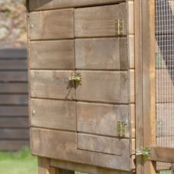 Poulailler Houdan XL Sur Pilotis Toit Shingle Noir 6 Poules Bois Epicéa -Chemin Des Poulaillers Boutique poulailler houdan xl pilotis avec parc detail