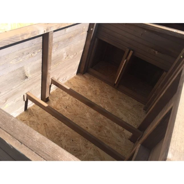 Poulailler Houdan XL Toit Shingle Noir 6 Poules Epicéa FSC 7 Poulailler Houdan XL Toit Shingle Noir 6 Poules Epicéa FSC – Image 7