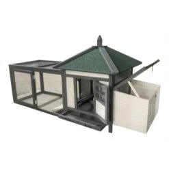 Liquidation - Poulailler Nankin Toit Shingle 2 à 4 Poules Bois FSC -Chemin Des Poulaillers Boutique poulailler nankin 4 6 poules ouvert 1