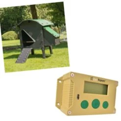 Poulailler Nestera Sur Pieds Taille S Plastique Recyclé 3 à 5 Poules Avec Portier Automatique Autonome Zen Farm