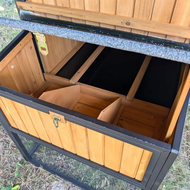 Poulailler Padoue Châssis Acier Toit Shingle 6 à 8 Poules Avec Parc Grillagé 7 Poulailler Padoue Châssis Acier Toit Shingle 6 à 8 Poules Avec Parc Grillagé – Image 7