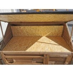 Poulailler Plymouth Toit Shingle Ouvrant 4 à 6 Poules Bois FSC Avec Extension Parc Grillagé -Chemin Des Poulaillers Boutique poulailler plymouth bois fsc toit ouvert 3