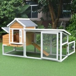 Poulailler Toit Renforcé S Toit Plastique 4 à 6 Poules -Chemin Des Poulaillers Boutique poulailler toit renforce s 4 a 6 poules profil ouvert 1