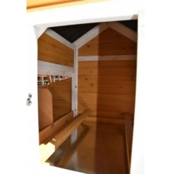 Poulailler Toit Renforcé S Toit Plastique 4 à 6 Poules -Chemin Des Poulaillers Boutique poulailler toit renforce s vue porte