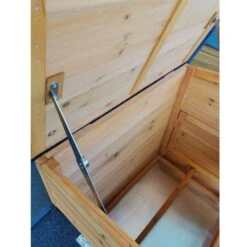 Poulailler Sussex L Toit Shingle Noir Ouvrant 4 à 6 Poules Bois FSC -Chemin Des Poulaillers Boutique poulailler sussex detail detail toit ouvert