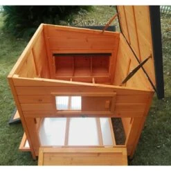 Poulailler Sussex XL Toit Shingle Noir Ouvrant 6 à 10 Poules Bois FSC 28 Poulailler Sussex XL Toit Shingle Noir Ouvrant 6 à 10 Poules Bois FSC -Chemin Des Poulaillers Boutique poulailler sussex profil cote tout ouvert