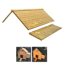 Toit De Poulailler Pour Cémani XL 6 à 10 Poules Bois