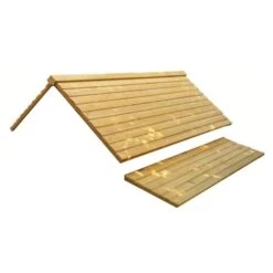 Toit De Poulailler Pour Cémani XL 6 à 10 Poules Bois -Chemin Des Poulaillers Boutique toit bois pour poulailler bassette xxl 1