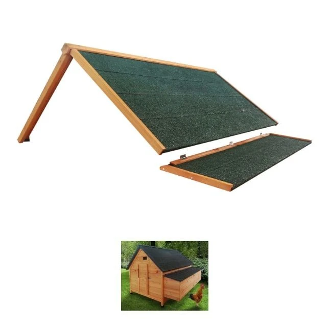 Toit De Poulailler Pour Cémani XXL 15 à 18 Poules Vert 1 Toit De Poulailler Pour Cémani XXL 15 à 18 Poules Vert