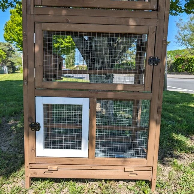 Volière Pour Oiseaux En Bois Double Toit Shingle 6 Volière Pour Oiseaux En Bois Double Toit Shingle – Image 6