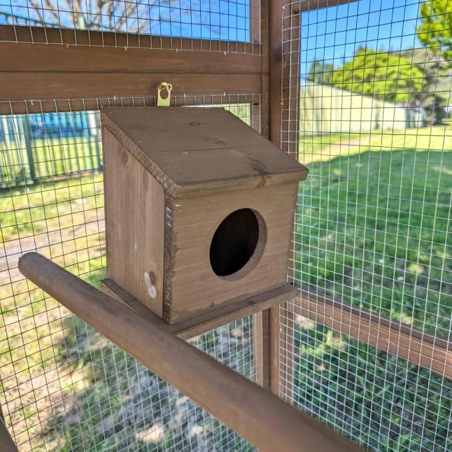 Volière Pour Oiseaux En Bois Double Toit Shingle 14 Volière Pour Oiseaux En Bois Double Toit Shingle – Image 14