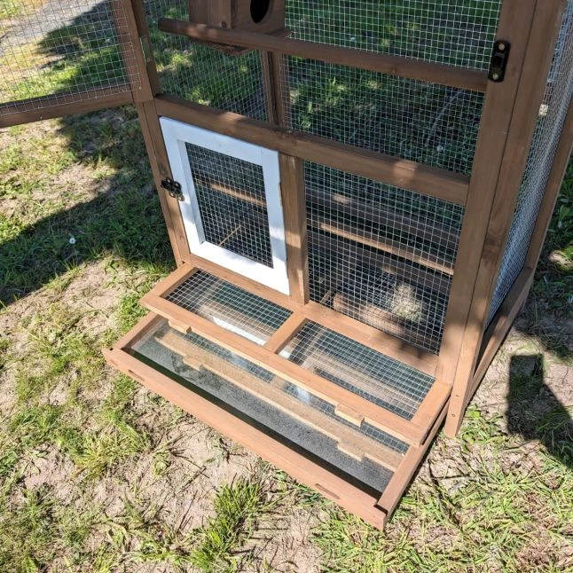 Volière Pour Oiseaux En Bois Double Toit Shingle 13 Volière Pour Oiseaux En Bois Double Toit Shingle – Image 13