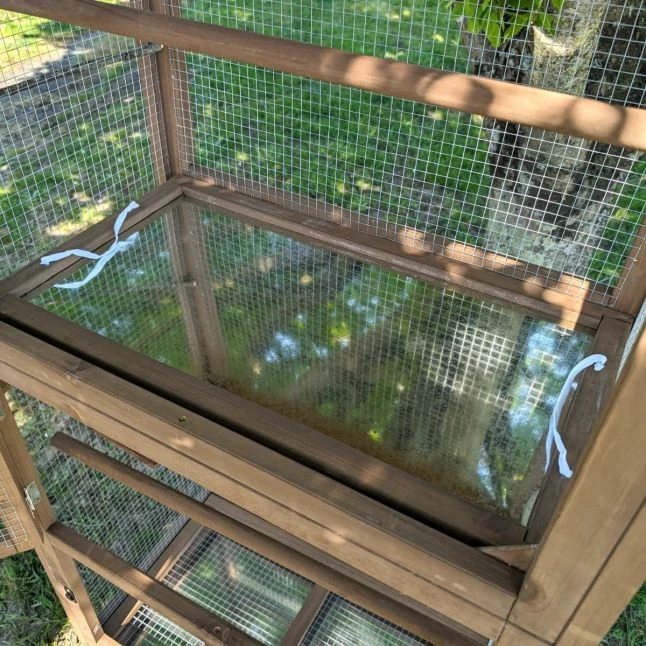 Volière Pour Oiseaux En Bois Double Toit Shingle 11 Volière Pour Oiseaux En Bois Double Toit Shingle – Image 11